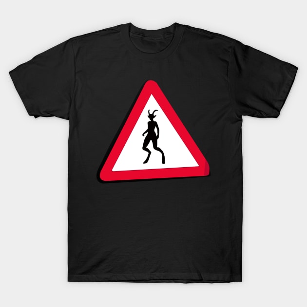 Satyr Crossing T-Shirt by Fun Funky Designs